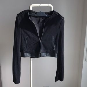 BCBG Cropped Moto Jacket